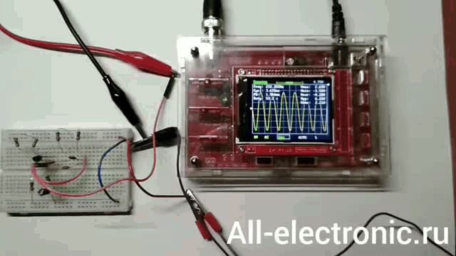 Осциллограмма сигнала генератора