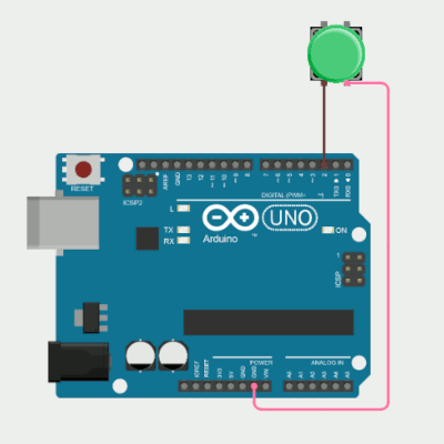Подключение кнопки с внутренней подтяжкой